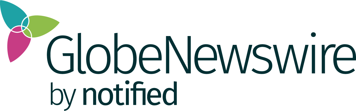 GlobeNewswire by Notified logo featuring three overlapping shapes in teal, pink, and green, with the company name in dark text on a light background.