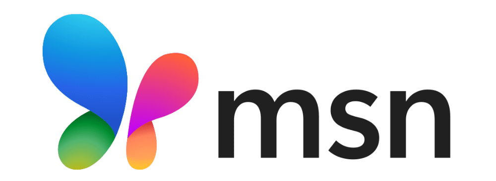 The MSN logo featuring a colorful butterfly shape next to the lowercase black letters "msn" on a white background.